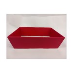 Vassoio cartoncino fibra rosso MIS.40X30 H11,5CM
