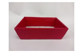 Vassoio cartoncino fibra rosso MIS.23X17 H8CM
