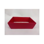 Vassoio cartoncino fibra rosso MIS.23X17 H8CM