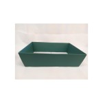 Vassoio cartoncino fibra verde MIS.29X21 H9CM