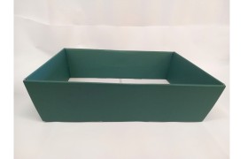 Vassoio cartoncino fibra verde MIS.40X30 H11,5CM