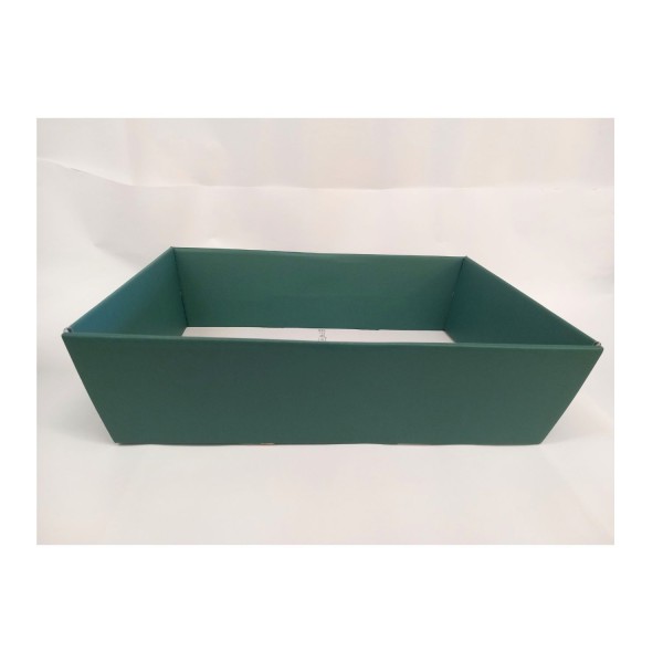 Vassoio cartoncino fibra verde MIS.40X30 H11,5CM