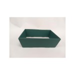 Vassoio cartoncino fibra verde MIS.23X17 H8CM