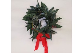 Ghirlanda laurea con fiocco