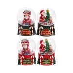 SET 12PZ Sfera natalizia su base resina ASS.4 DIAM.5 H7CM