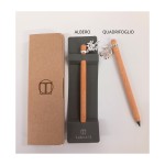 Matita eterna con ciondolo ricoperto argento e finitura lucida,scatola compresa  H15,5CM MADE IN ITALY