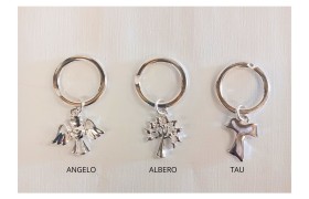 P/chiavi ricoperto argento finitura lucida MIS 2,5X2,5 H5,5CM MADE IN ITALY