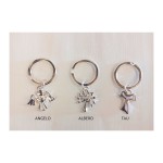 P/chiavi ricoperto argento finitura lucida MIS 2,5X2,5 H5,5CM MADE IN ITALY