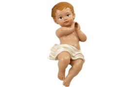 Gesù bambino resina. CM 9.5 H 22