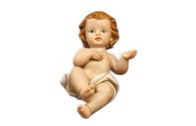 Gesù Bambino in resina H 12 L 5