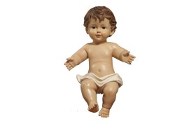 Gesù Bambino in resina (steso) H 16