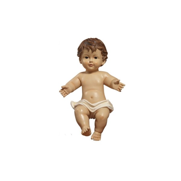 Gesù Bambino in resina (steso) H 16