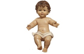 Gesù Bambino in resina (steso) H 21