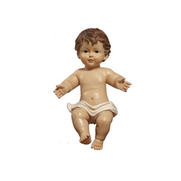 Gesù Bambino in resina (steso) H 29