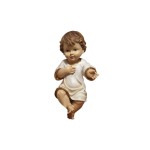 Gesù Bambino vestito in resina (steso) H 29