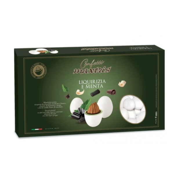 Confetti cioccomandorla, gusto liquerizia e menta KG 1