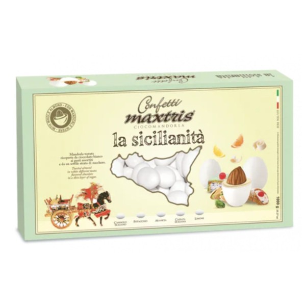 Confetti cioccomandorla, gusto mix dolci tipici siciliani. KG 1