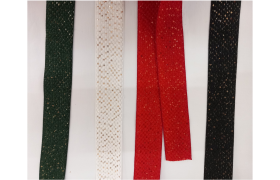 Nastro tessuto con paillettes incorporate MT10 MM40
