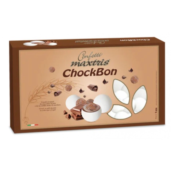 Confetti cioccolato bianco o al latte con pallina di cereali. 900GR