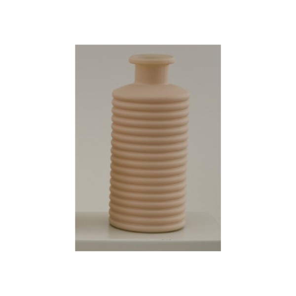 Vaso righe tortora MIS.9,5X9,5 H21,3CM