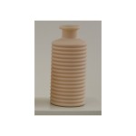Vaso righe tortora MIS.9,5X9,5 H21,3CM