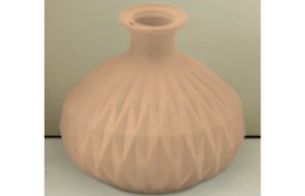 Vaso anfora tortora MIS13,8X13,8 H12,3CM