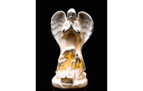 Presepe ceramica con luce led MIS 12X10 H21CM