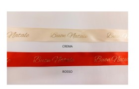 Nastro raso Buon Natale MM25 MT25