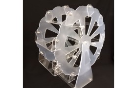 Giostra plexi trasparente 9 sezioni DIAM.42 H50CM