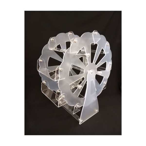 Giostra plexi trasparente 9 sezioni DIAM.42 H50CM