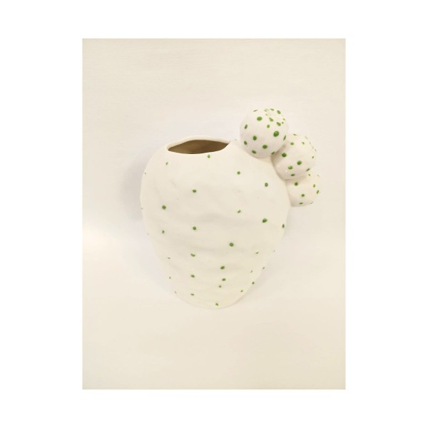 Vaso ceramica fico d'india MIS.17X21CM