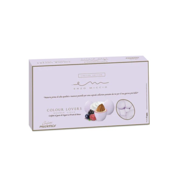 Confetti cioccomandorla linea ENZO MICCIO nuance lilla gusto YOGURT FRUTTI DI BOSCO KG1