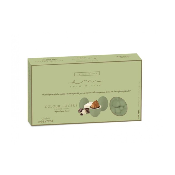 Confetti cioccomandorla linea ENZO MICCIO nuance salvia gusto CLASSICO KG1