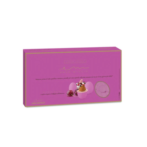 Confetti cioccomandorla linea ENZO MICCIO nuance malva gusto AFFOGATO AMARENA KG1