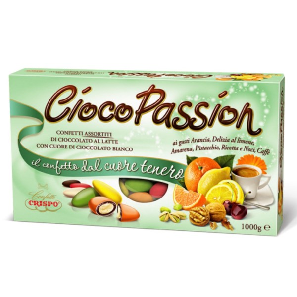 Confetto doppio cioccolato senza mandorla gusti e colori assortiti KG.1