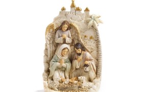 Sacra famiglia resina MIS.16X25CM