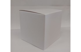 Scatola cartoncino astuccio fibra bianco CM 7x7 H 7