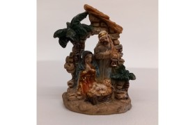 Sacra famiglia resina MIS.4X H5,5CM