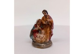 Sacra famiglia resina MIS.2X H3,5CM