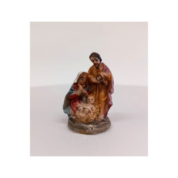 Sacra famiglia resina MIS.2X H3,5CM