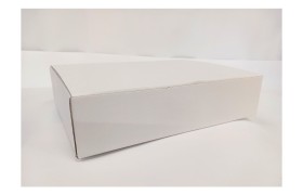 Scatola cartoncino  fibra bianco MIS.26X20 H 6CM