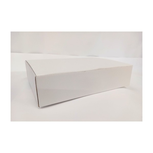 Scatola cartoncino  fibra bianco MIS.26X20 H 6CM