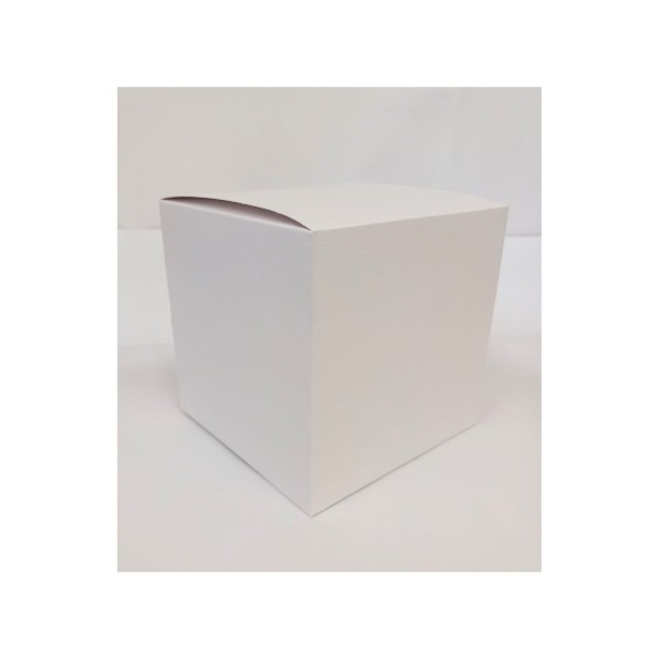 Scatola cartoncino fibra bianco CM 12x12 H 12
