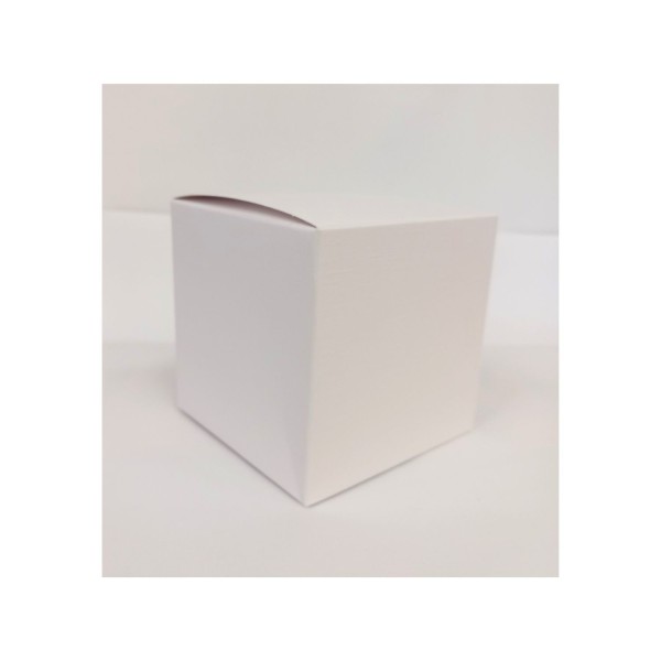 Scatola cartoncino fibra bianco CM 9x9 H 9
