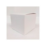Scatola cartoncino fibra bianco CM 12x12 H 10
