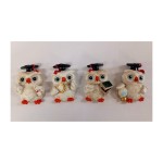 Gufo resina laurea CALAMITA ASS.4 MIS.4X6CM
