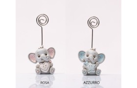 Elefante resina memo clip MIS.5X5CM-con clip H 10,5CM