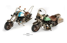 Moto vintage metallo e resina ASS.2 MIS.27,5-30 X 9,7-11,5 H15-16,8CM