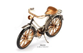 Bici donna vintage metallo e resina MIS.26X H13CM