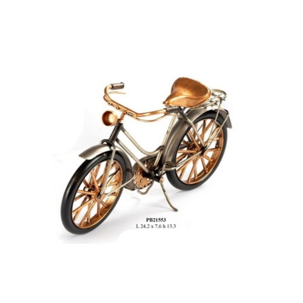 Bici donna vintage metallo e resina MIS.26X H13CM